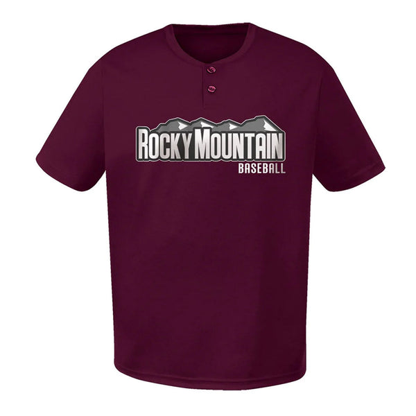 Two-Button Performance Baseball Jersey - Youth - Youth Sports Products