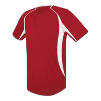 Two-Button Varsity Baseball Jersey - Adult - Youth Sports Products
