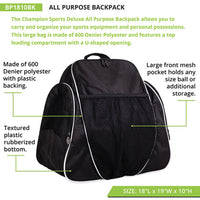 All Purpose Backpack - Youth Sports Products