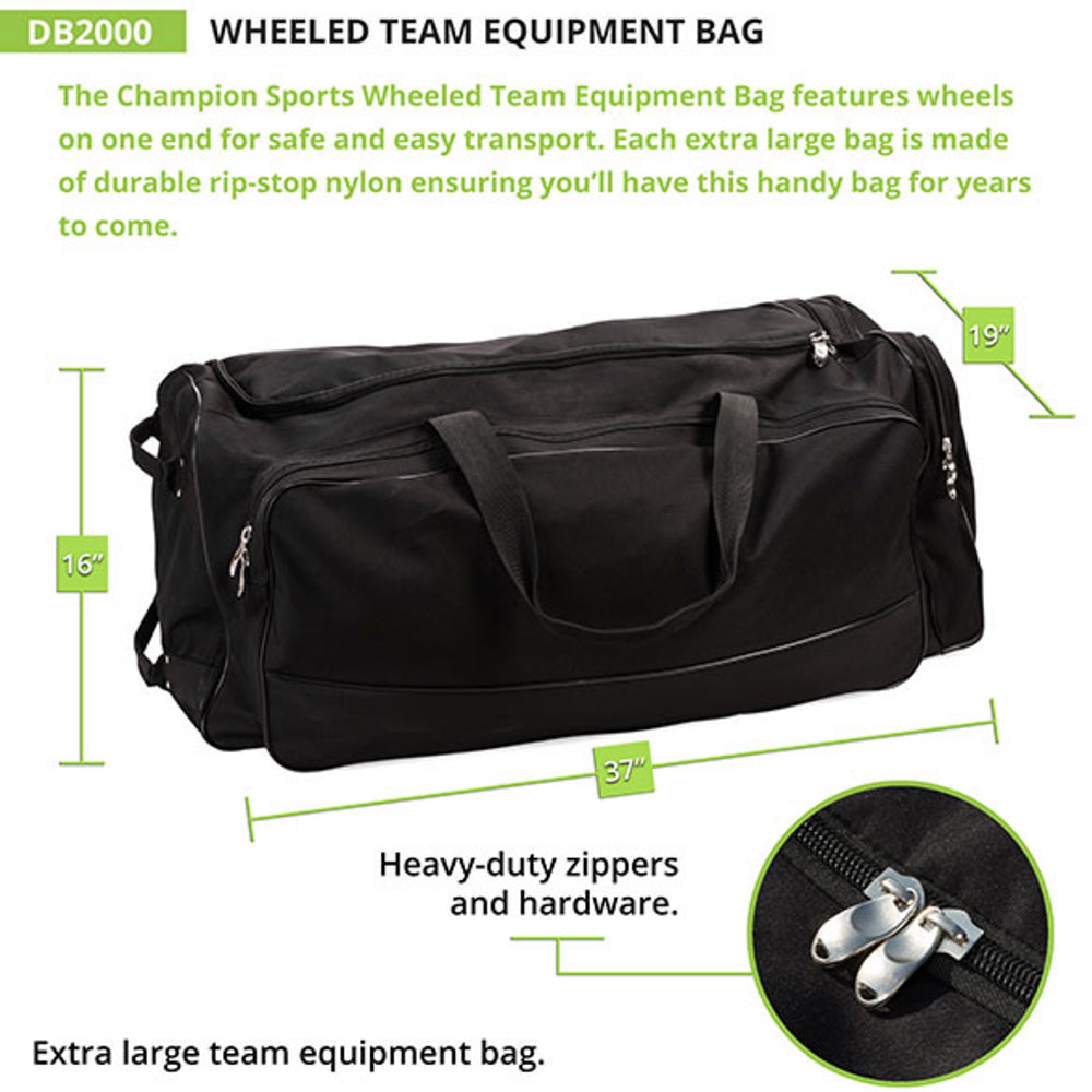 Wheeled Team Equipment Bag - Youth Sports Products