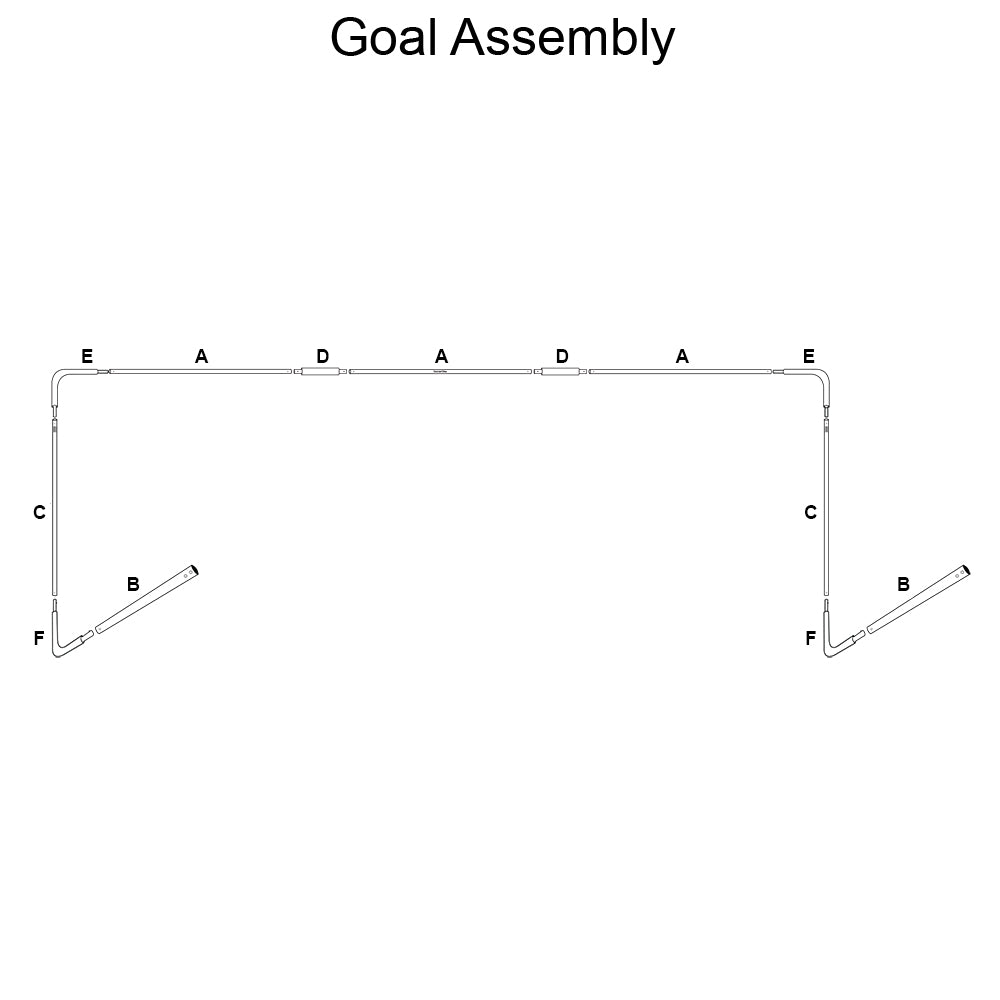 Youth Sports Products 6.5' x 18' Portable Goal Kit - Youth Sports Products
