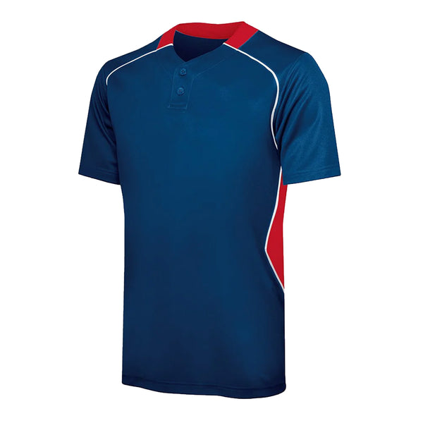 Two-Button Rival Baseball Jersey - Adult - Youth Sports Products