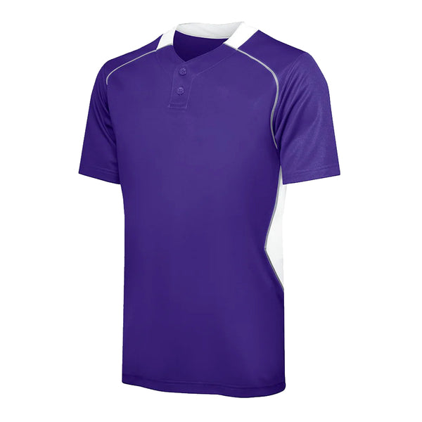 Two-Button Rival Baseball Jersey - Adult - Youth Sports Products