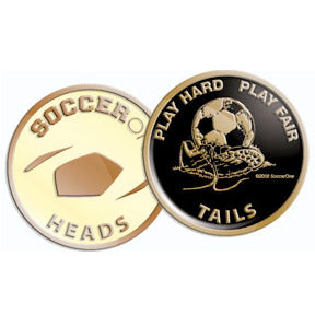 Play Hard Play Fair Referee Game Coin - Youth Sports Products